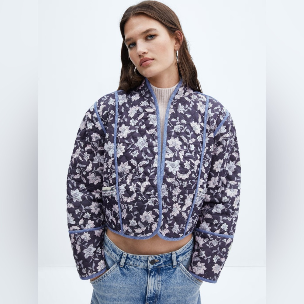 BNWT Mango Reversible Quilted Jacket